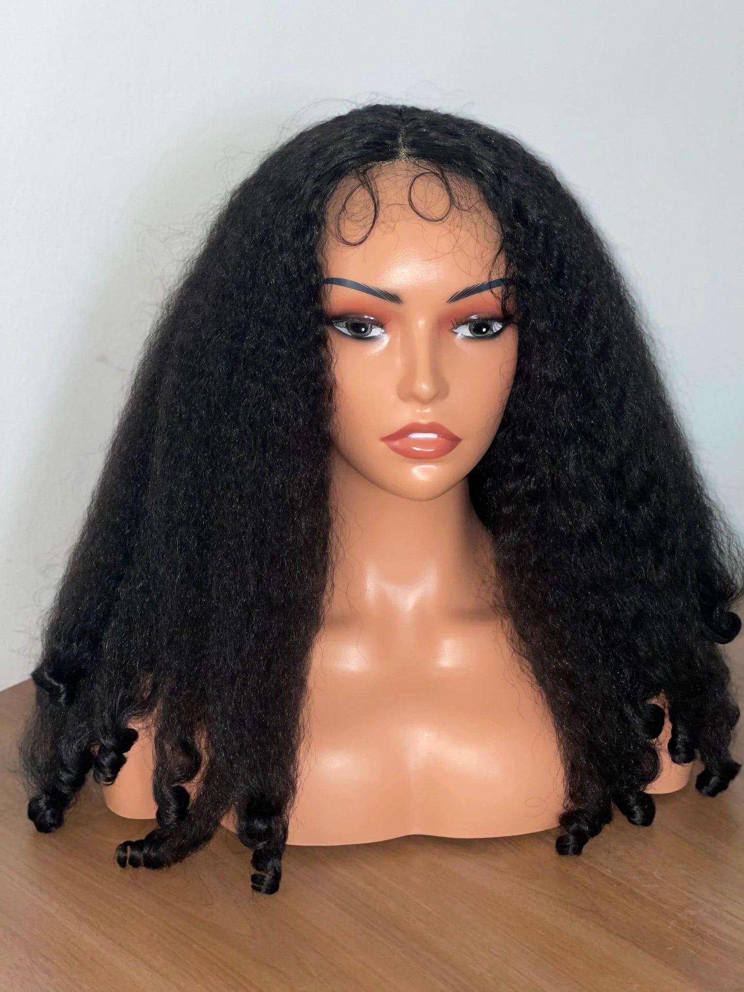 1- Natural Afro synthetic wig