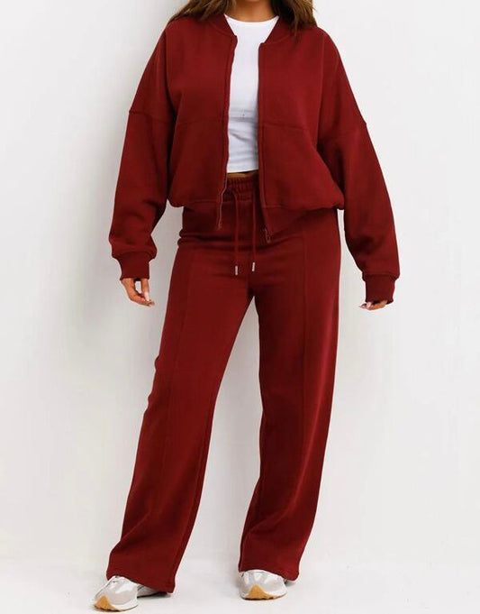 2p-Wine bomber tracksuit