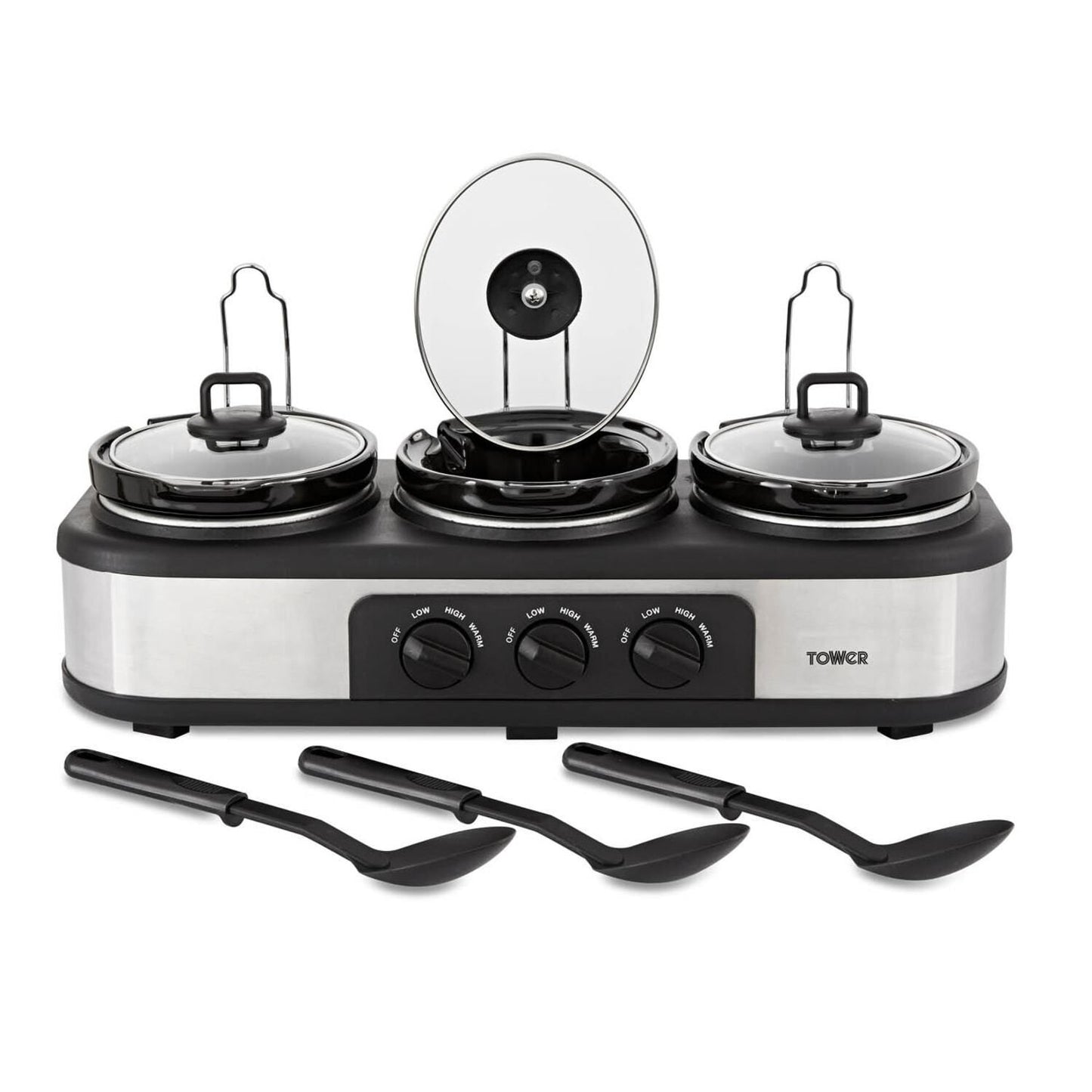 Homefinds-Three pot slow cooker
