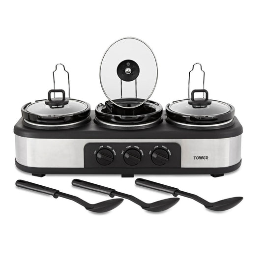 Homefinds-Three pot slow cooker