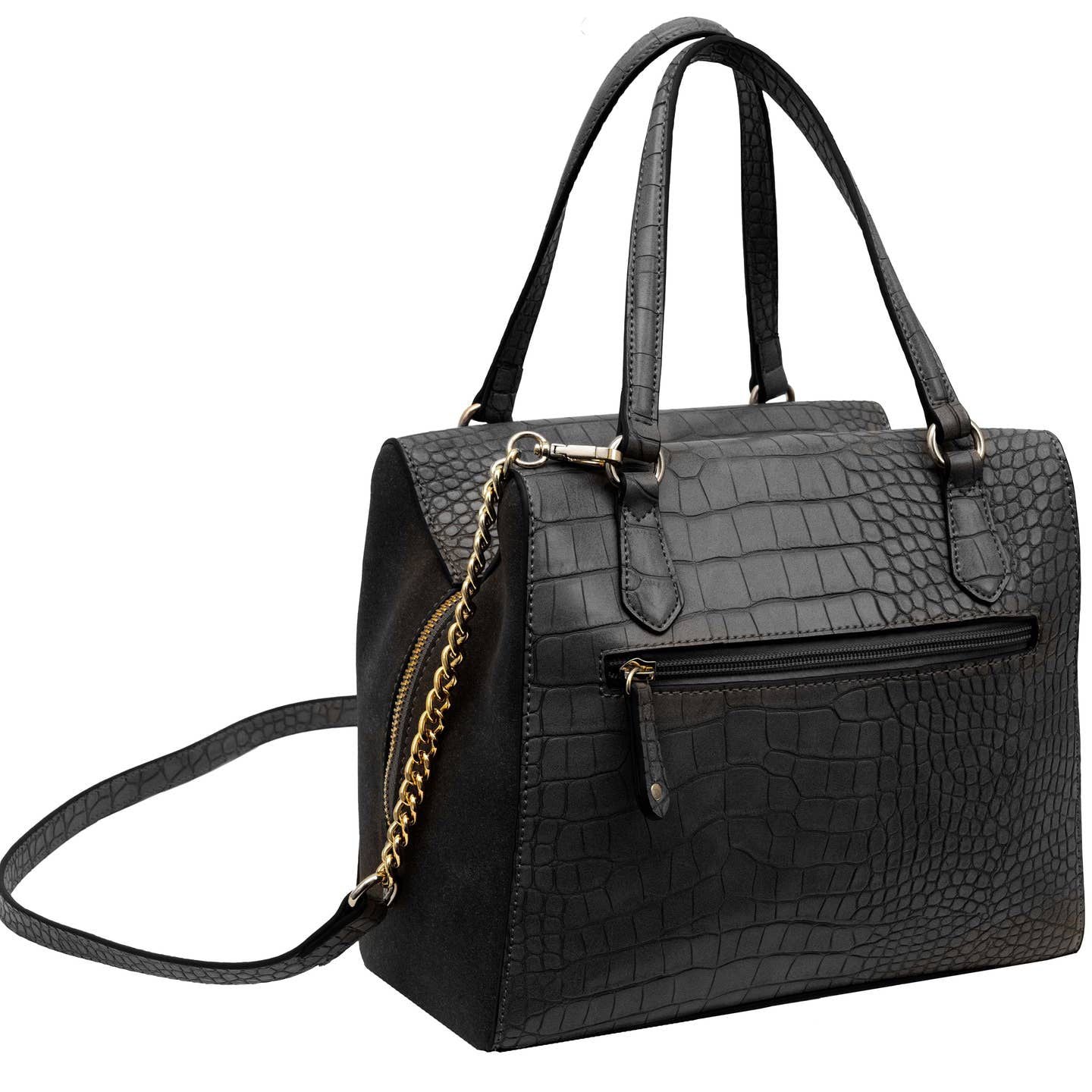 Ellen Tracy croco satchel