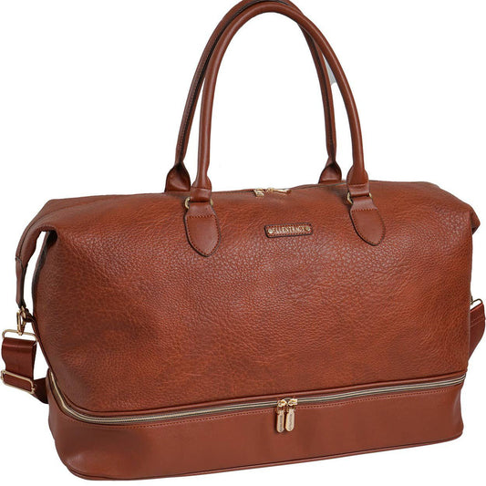 Ellen Tracy 20inch pebble grain drop bottom duffel