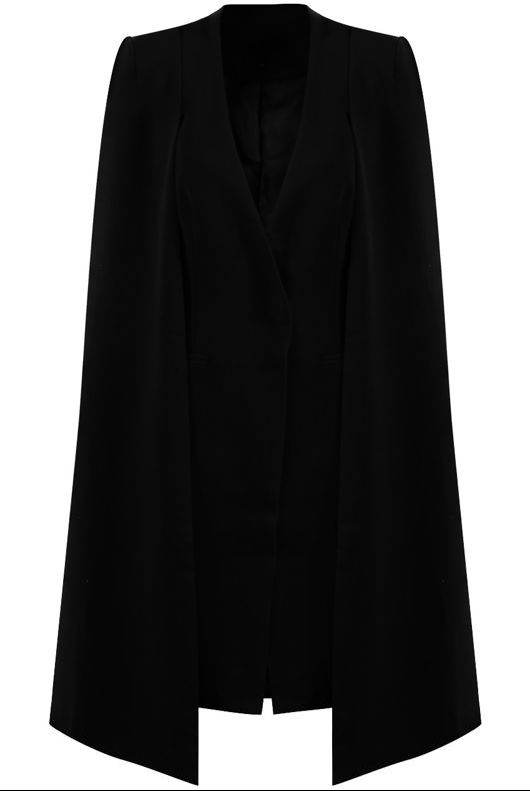 K-Black cloak cape overcoat pack